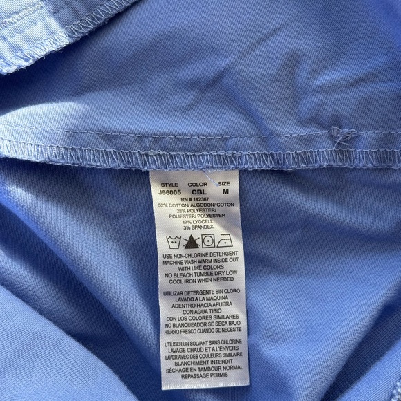 Jaanuu’s Sky Blue Button-Down Scrub Set - Picture 10 of 12